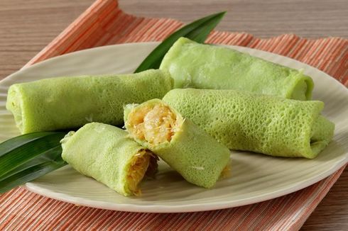 Resep Dadar Gulung Unti Pisang, Aromanya Harum