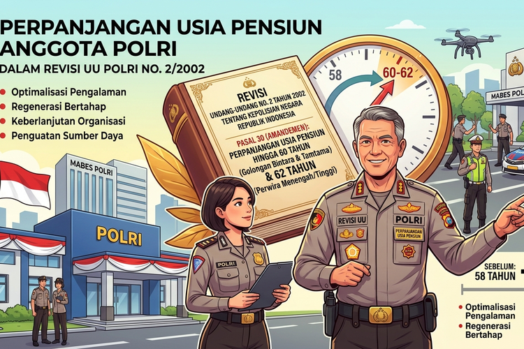 Kenapa Perpanjangan Usia Pensiun Polisi Jadi Agenda Revisi UU Polri?