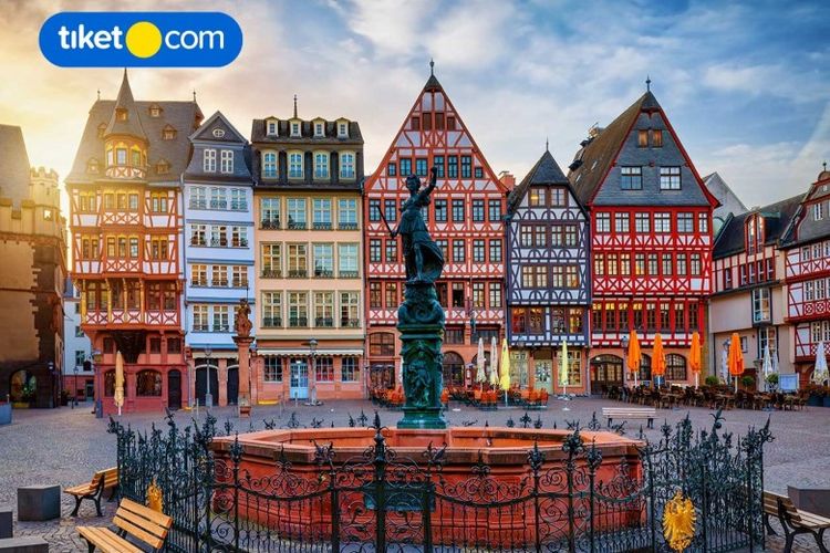 Frankfurt, Jerman, menjadi salah satu kota di Eropa yang menjadi detinasi favorit wisatawan Indonesia versi tiket.com dan Singapore Airlines. 