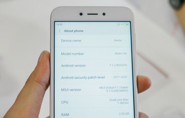 versi android hp xiaomi redmi 5a