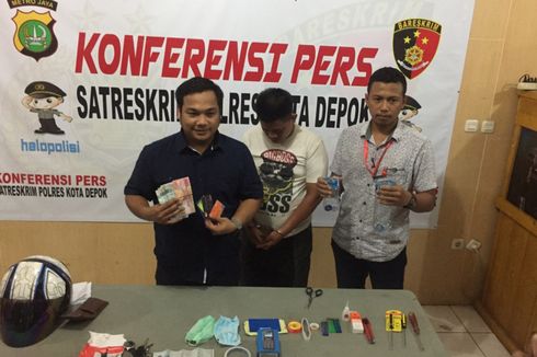 Pembobol ATM dengan Potongan Botol Air Mineral Diringkus di Depok