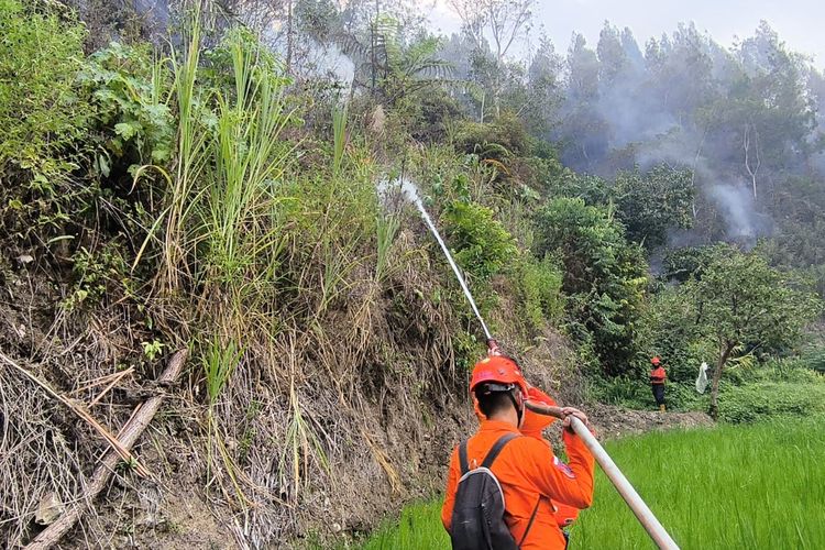 Karhutla di Mamasa Meluas, Api Dekati Situs Kuburan Tua