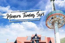 Wahana Tiba-tiba Berhenti, 36 Wisatawan Terjebak di Ketinggian 60 Meter Menara Taming Sari 