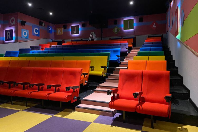 Ruang bioskop anak atau Cinekids di Local Cinema, Fatmawati, Jakarta Selatan. 