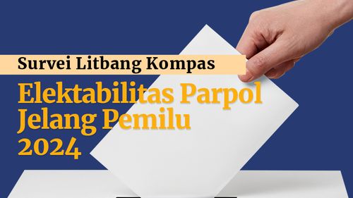 INFOGRAFIK: Simak Elektabilitas Partai Politik pada Pemilu 2024 Versi Litbang Kompas