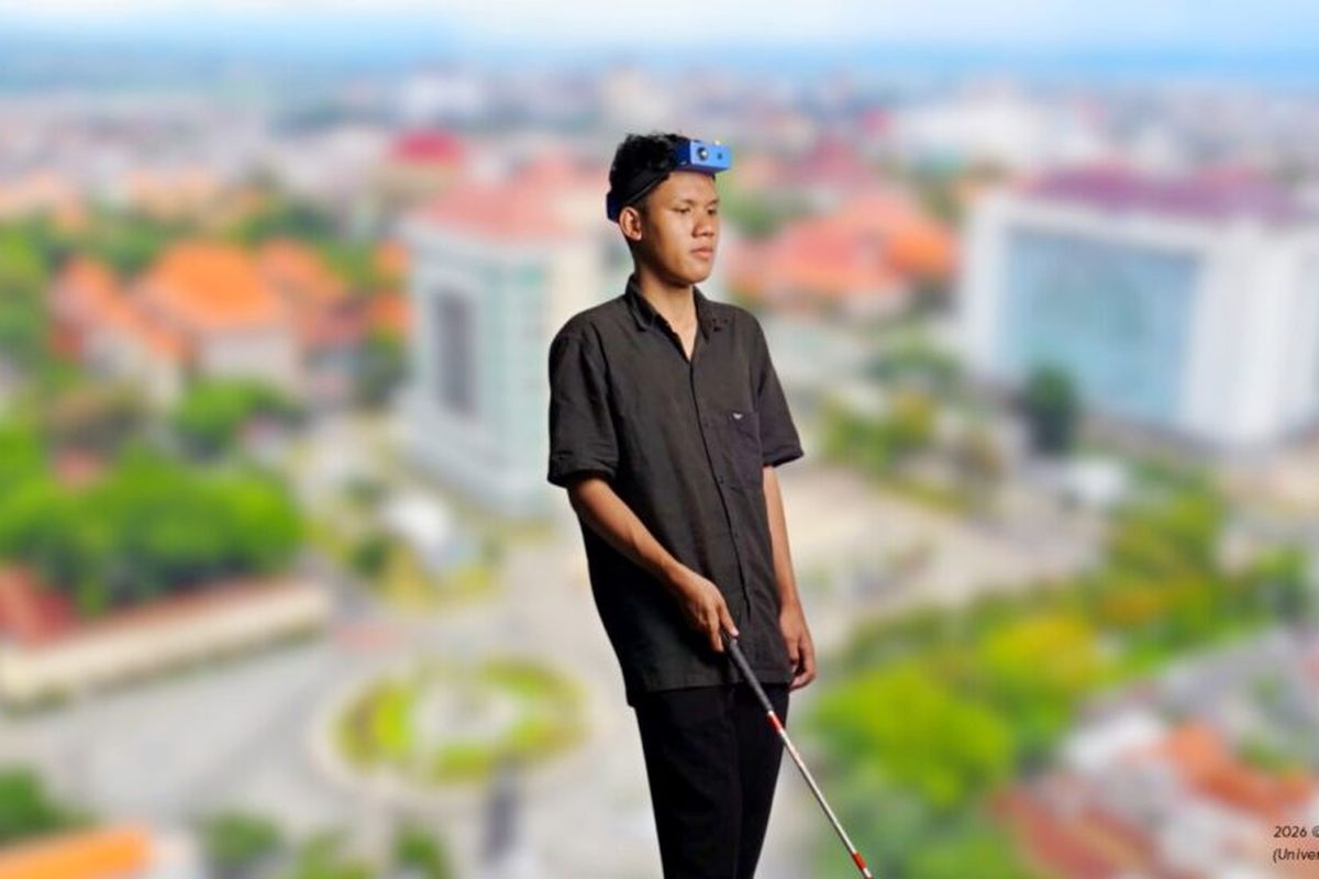 Tim Mahasiswa FMIPA UM Rancang Alat Bantu Tunanetra Berjalan dengan Rasa