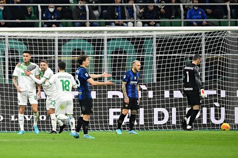 Hasil Inter Milan Vs Sassuolo: Kalah 0-2, Nerazzurri Gagal Kudeta AC Milan