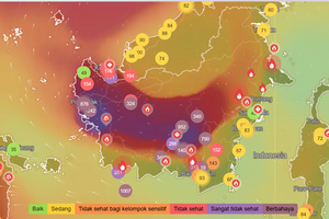 Kualitas Udara Pontianak Berbahaya, AQI Tembus 1.061