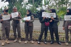 Buntut Dirumahkan, 115 Satpol PP Kontrak KBB Gelar Aksi Simpatik