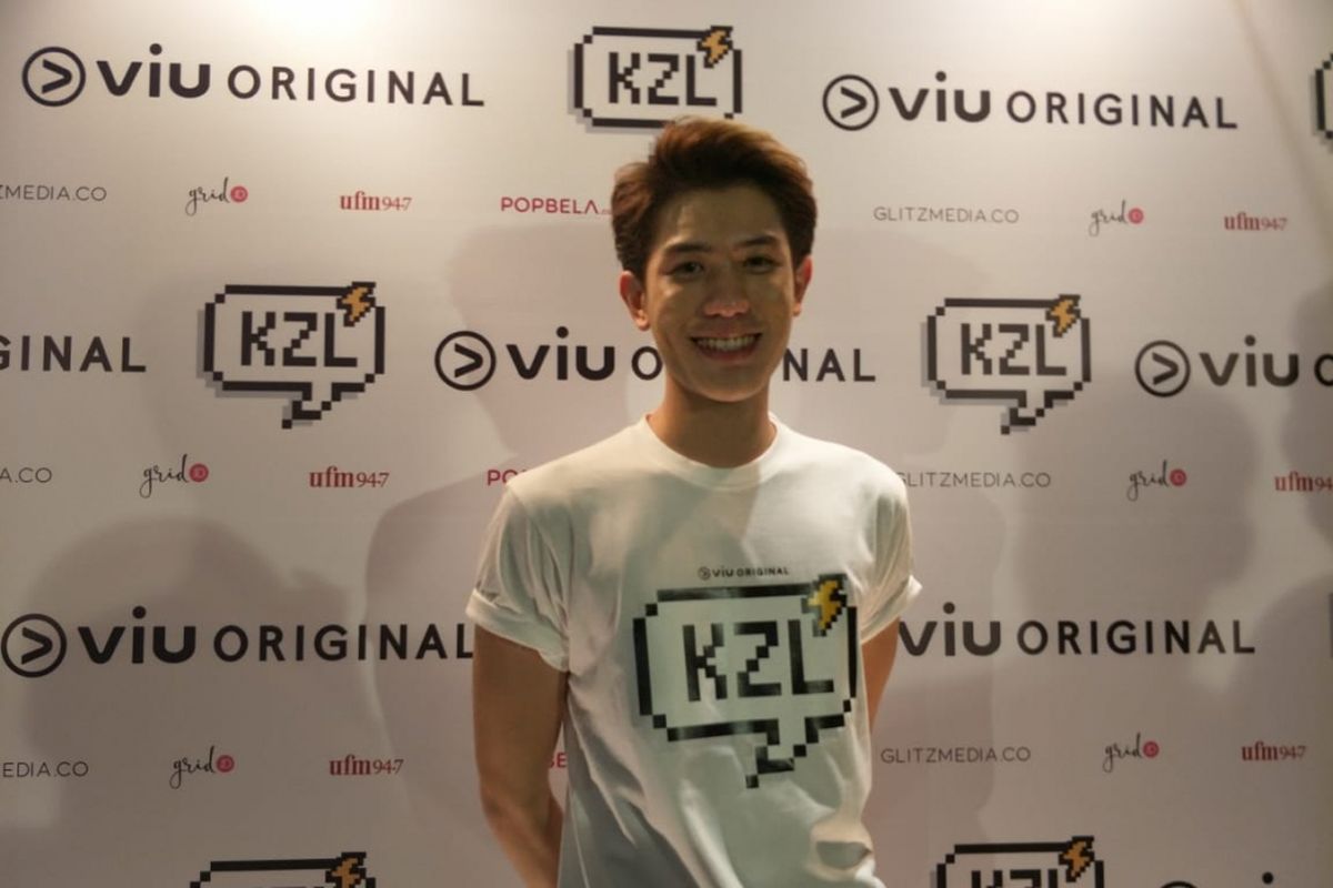 Julian Jacob saat jumpa pers serial original Viu terbaru, KZL di kawasan Menteng, Jakarta Pusat, Rabu (24/10/2018).