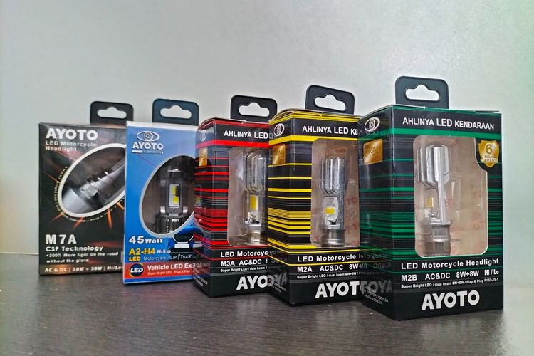 AYOTO, pilihan lampu LED buat motor dan mobil