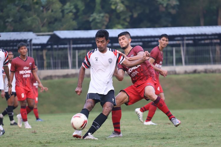 Laga uji coba klub Liga 1 Persita Tangerang melawan klub Liga 2 PSG Pati di Yogyakarta, Sabtu (5/6/2021) sore berkesudahan 0-0.