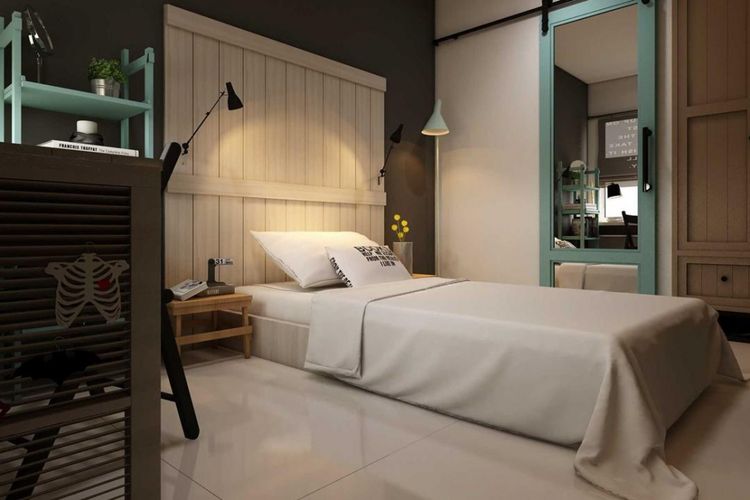 Desain interior kamar tidur Dormitory di Bandung karya La.casa