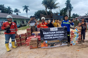 #Respons Cepat Bencana, NHM Salurkan Bantuan Sosial bagi Pengungsi di Sumatera Utara