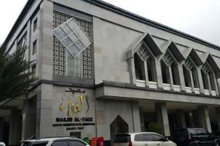 Masjid Al Fauz di Kantor Wali Kota Jakarta Pusat. Foto diambil Rabu (11/1/2017).
