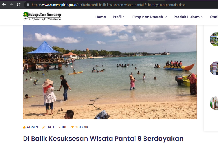 Pantai Sembilan, Kabupaten Sumenep, Madura, Jawa Timur 