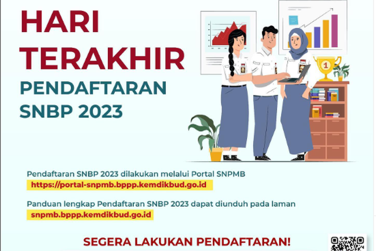 Pendaftaran SNBP 2023 ditutup hari ini 28 Februari 2023 pukul 15.00 WIB, panitia SNPMB ingatkan hal ini bagi siswa eligible yang baru mau mendaftar hari ini.