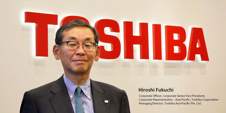 Corporate Representative Asia Pacific Toshiba Corporation sekaligus Managing Director Toshiba Asia Pacific Pte Ltd, Hiroshi Fukuchi.