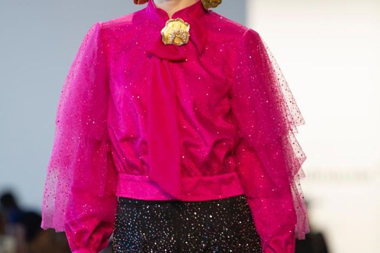 brand busana milik Trisha Chas, Zeta Priv&eacute; tampil di  New York Fashion Week 2023  