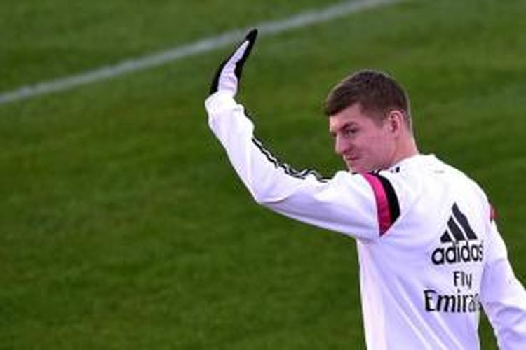 Gelandang Real Madrid asal Jerman, Toni Kroos.
