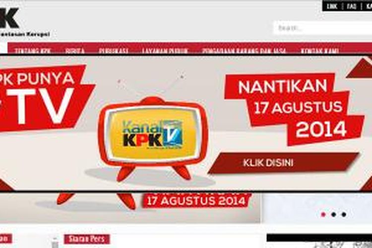KanalKPK TV, layanan TV internet dari KPK yang bisa dinikmati secara online (streaming).