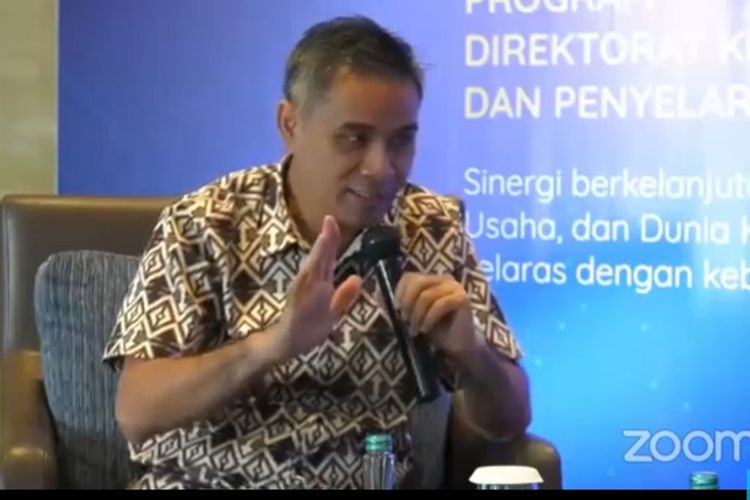 Direktur Jenderal Pendidikan Vokasi Kemendikbud, Wikan Sakarinto dalam Webinar Praktik Baik Vokasi dan Industri, Senin (10/8/2020).