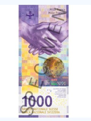 Salah satu mata uang negara Eropa adalah franc Swiss.