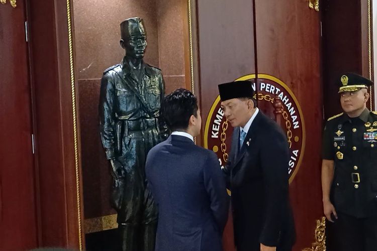 Jelang Teken Kerja Sama, Sjafrie Ceritakan Patung Soedirman ke Shinjiro