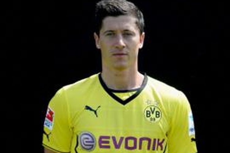 Striker Borussia Dortmund, Robert Lewandowski.