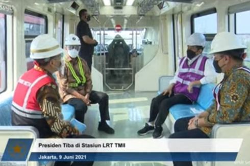 Jajal LRT Jabodebek Buatan Indonesia, Jokowi: Halus, Tanpa Suara, Nyaman Sekali
