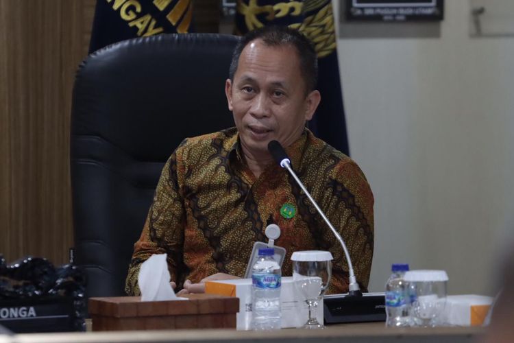 Deputi Bidang Perlindungan Khusus Anak Kementerian PPPA Nahar ketika berbicara dalam sebuah rapat.