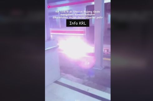 Penjelasan KCI soal Video Viral Muncul Percikan Api di KRL Stasiun Bojonggede