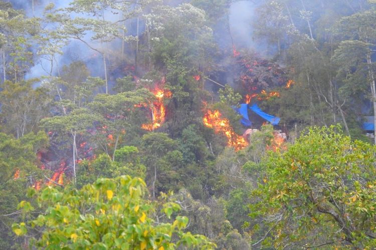 Kawasan hutan lindung di Suwawa terbaka, daerah ini diketahui sebagai kawasan tambang emas tradisional doi Bone Bolango. Belum diketahui nasib para penambang.