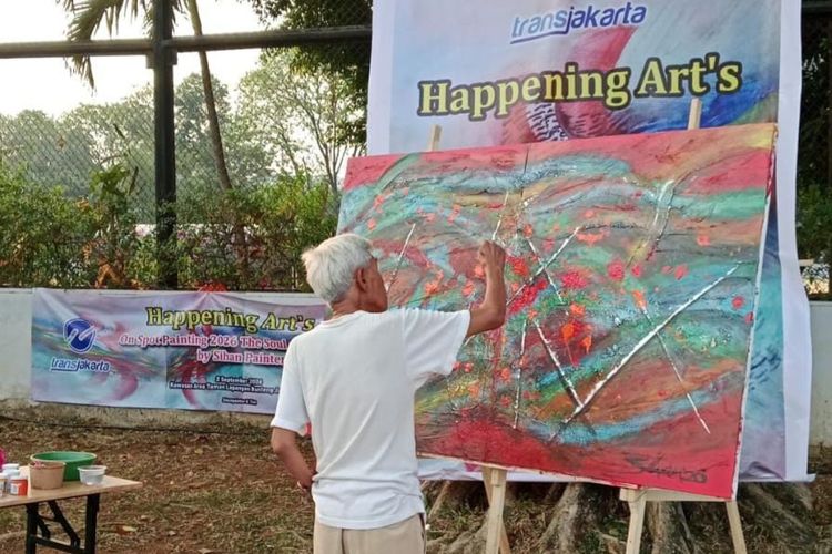 Kisah Sihan Painter, Seniman Bangka yang Tekuni Lukisan Abstrak hingga Tembus Ruang Publik Jakarta