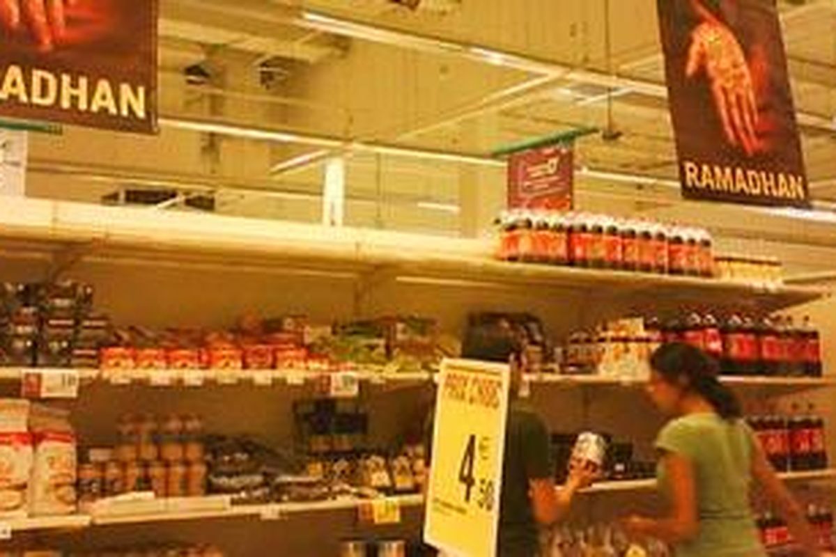 Fiesta Ramadhan pada salah satu supermarket ri perancis