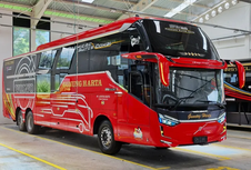 Bus PO Gunung Harta Premiere Grand Suites, Pakai Sasis Volvo