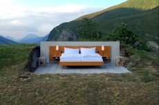  Tidur Beratapkan Langit, Begini Tampilan  Hotel Bintang Nol di Swiss 