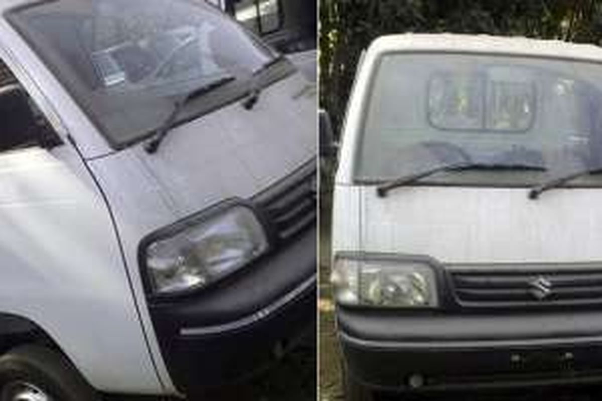 Suzuki Carry dengan emblem “Turbo” tertangkap kamera sedang parkir di gudang unit di India, seperti diberitakan Overdrive.in, Rabu (9/3/2016). 