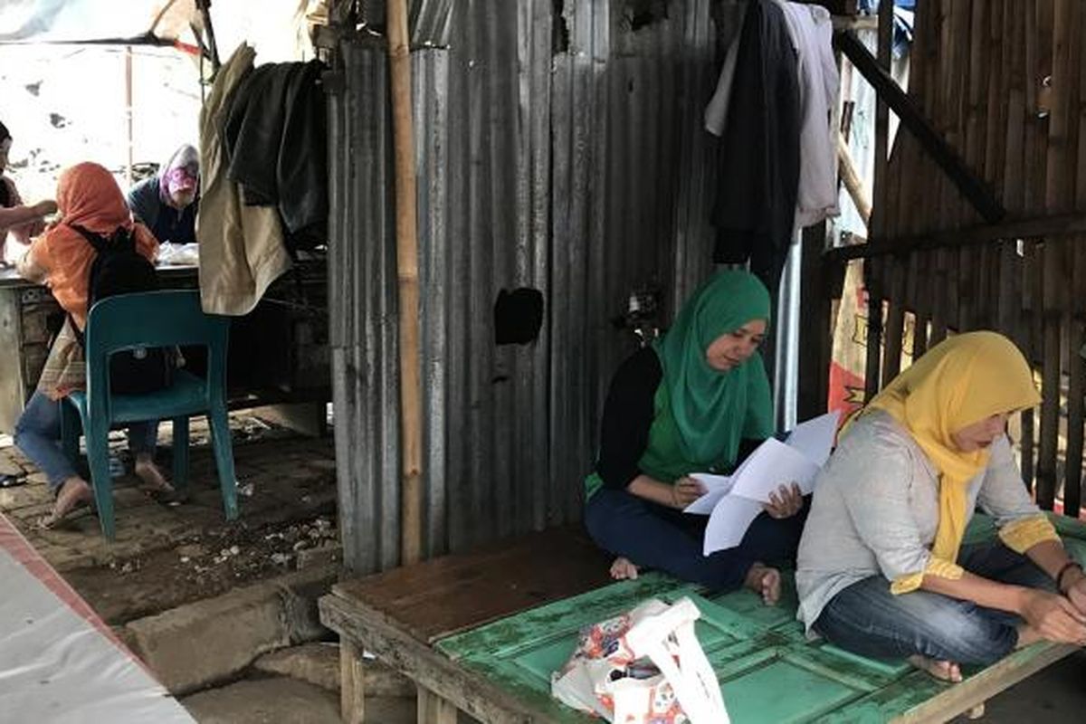 Aktivitas rumah baca Panter di Depok.