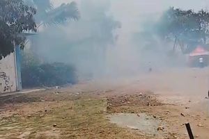 Alang-alang 1.500 Meter Persegi di KBN Marunda Jakut Terbakar, Diduga akibat Puntung Rokok
