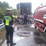 Truk Logistik Terbakar di Jalan Tol Lampung, Ratusan Paket Hangus
