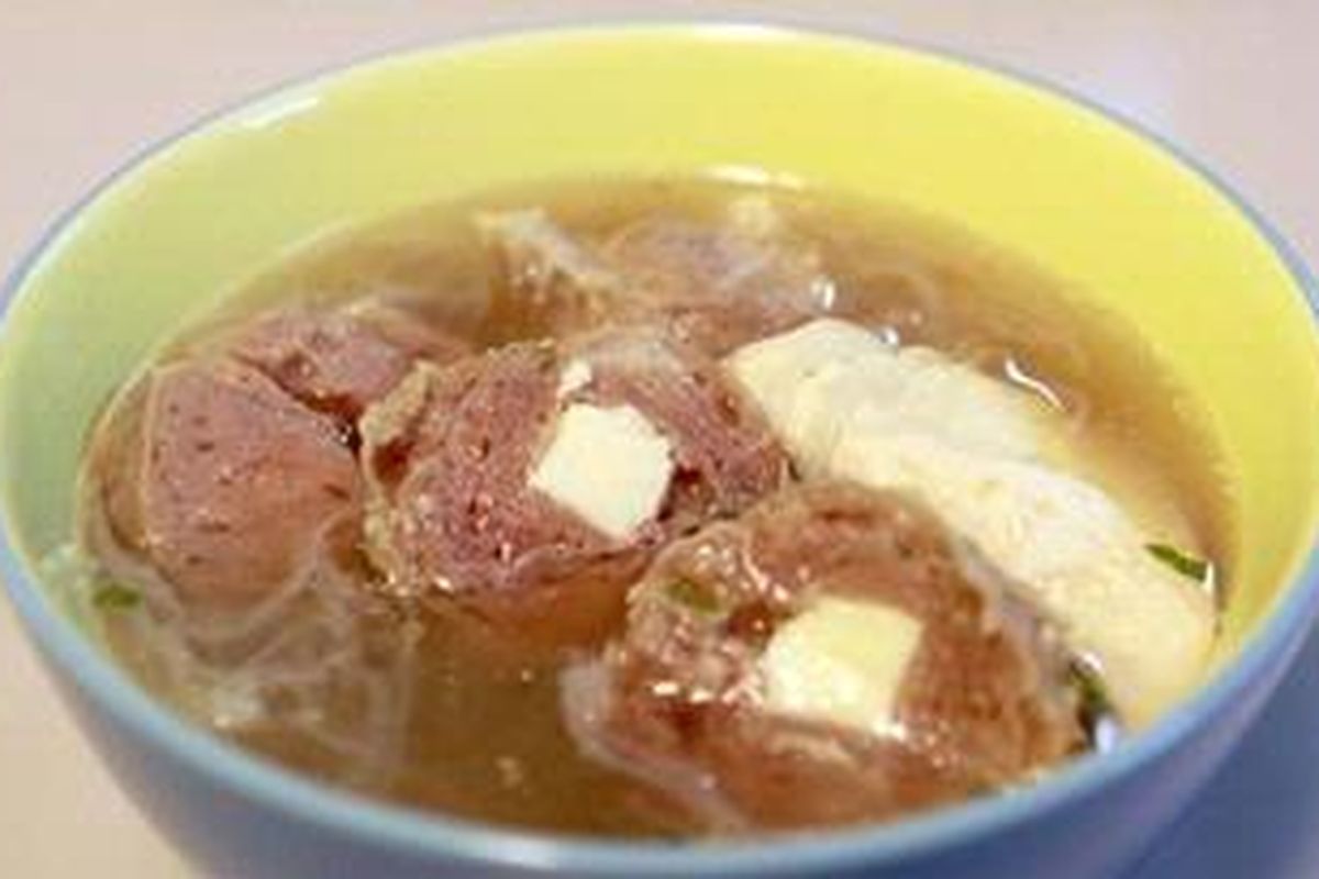 Bakso keju.