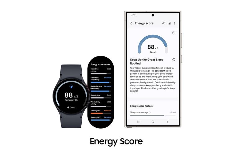 Fitur Energy Score di One UI 6 Watch