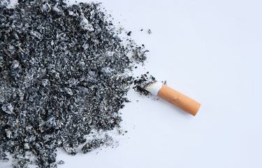 Ilustrasi abu rokok atau tembakau, Ilustrasi rokok. 