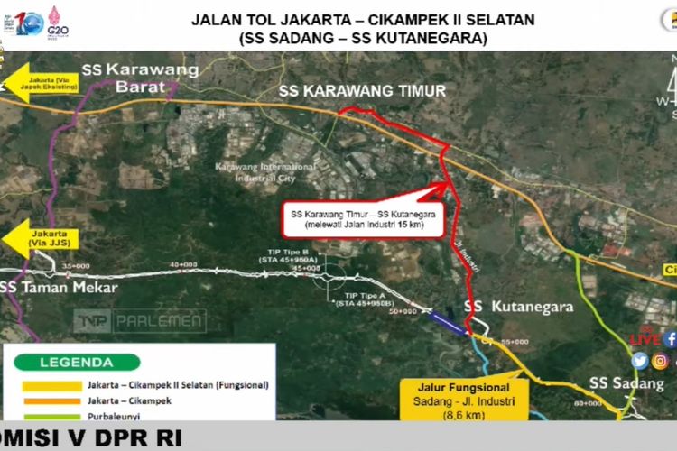 Pembangunan Jalan Tol Jakarta-Cikampek II Selatan