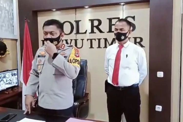 Kapolres Luwu Timur AKBP Indratmoko Sik mengatakan dua orang pelaku yang memberi miras kepada seorang bocah sudah diamankan sementara bocah tersebut sedang menjalani pemeriksaan kesehatan, Senin (24/08/2020)