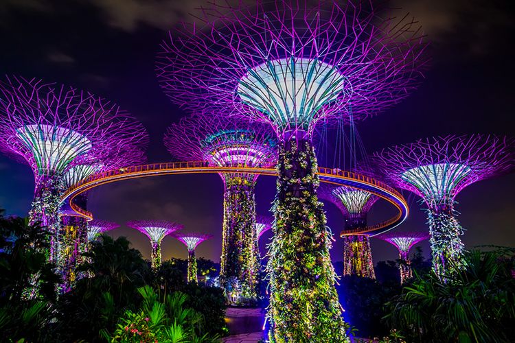 Gardens by The Bay di Singapura yang memukau.