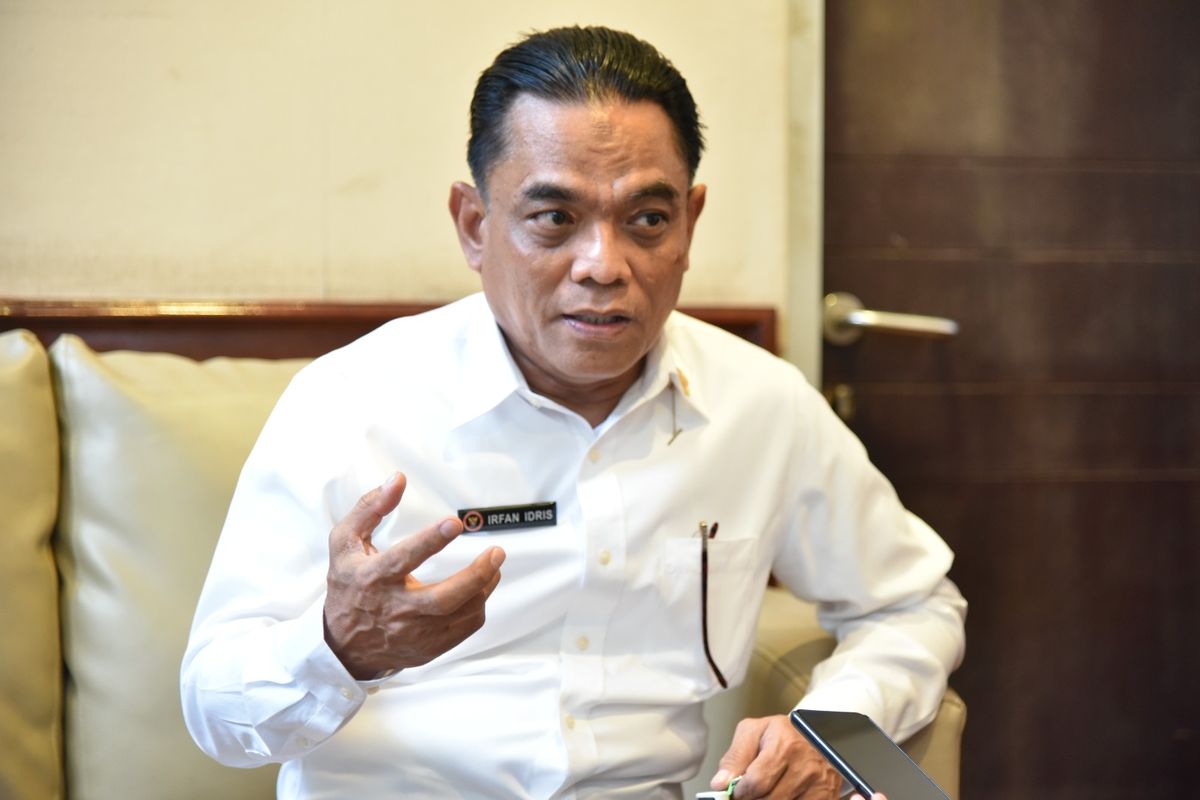Direktur Pencegahan BNPT Irfan Idris saat ditemui di Kantor BNPT, Selasa (26/3/2024).