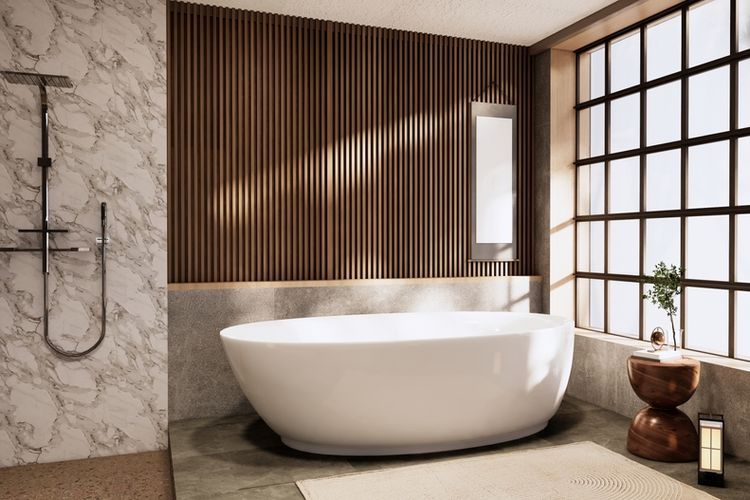 ilustrasi kamar mandi ala Jepang