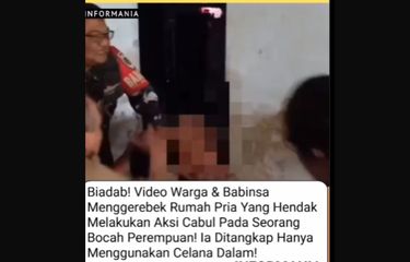 TNI bersama warga menggerebek pria yang diduga mencabuli anak perempuan di bawah umur di Cianjur, Jawa Barat, Selasa (11/7/2023).